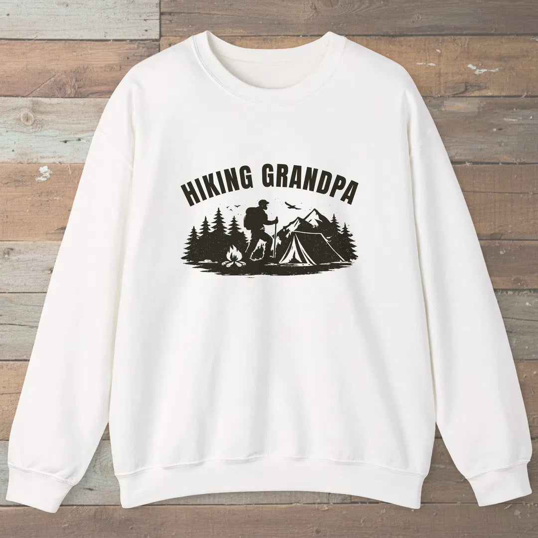 Trailside Grandpa Sweatshirt White Outdoor Nature Tee