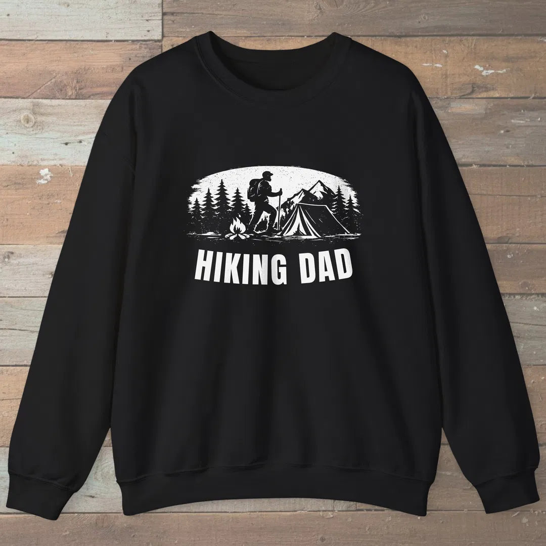 Trailside Dad Sweatshirt Black Outdoor Nature Tee