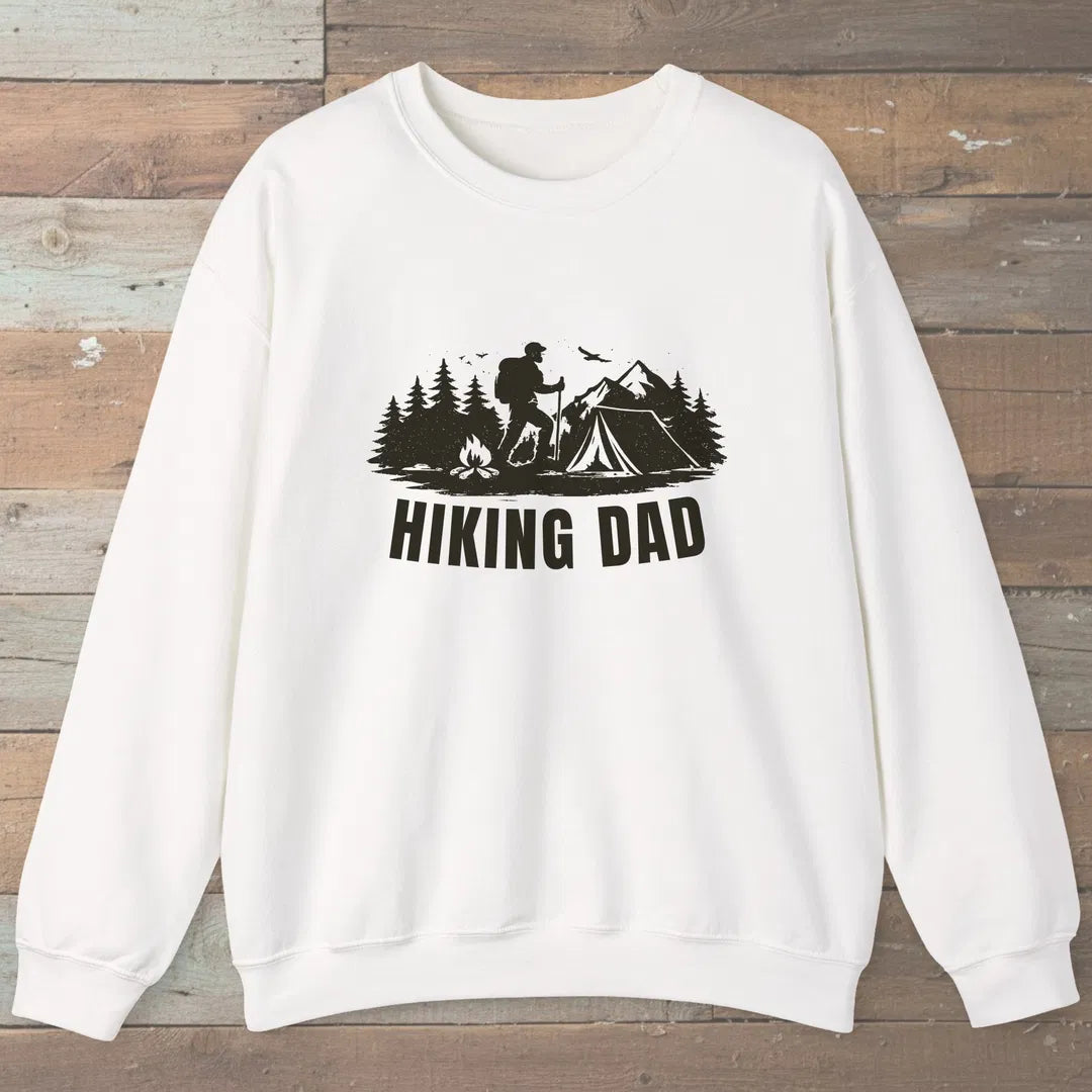 Trailside Dad Sweatshirt White Outdoor Nature Tee