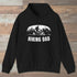 Trailside Dad Hoodie Black Outdoor Nature Tee