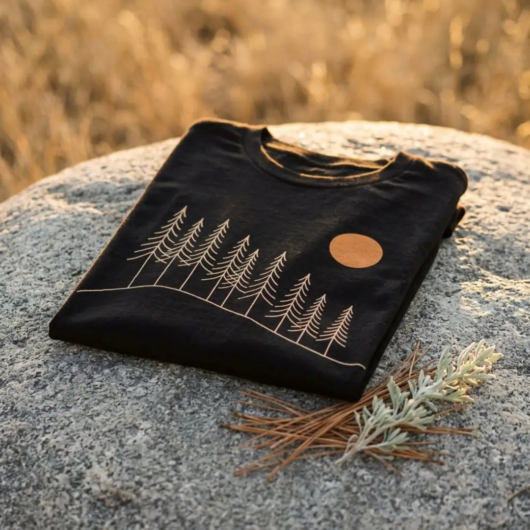 Sunrise Pine Ridge T-Shirt Outdoor Nature Tee