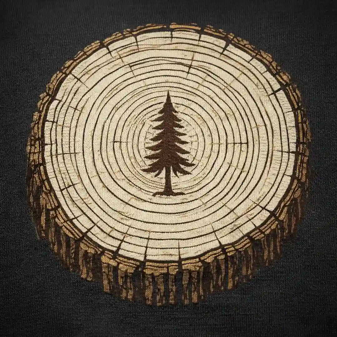 Stump Tree T-Shirt Outdoor Nature Tee
