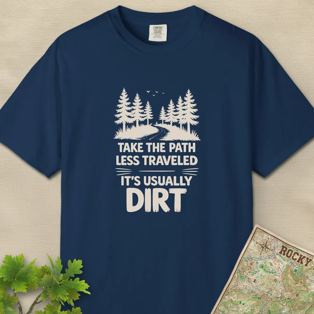 Dirt Path T-Shirt Navy Outdoor Nature Tee