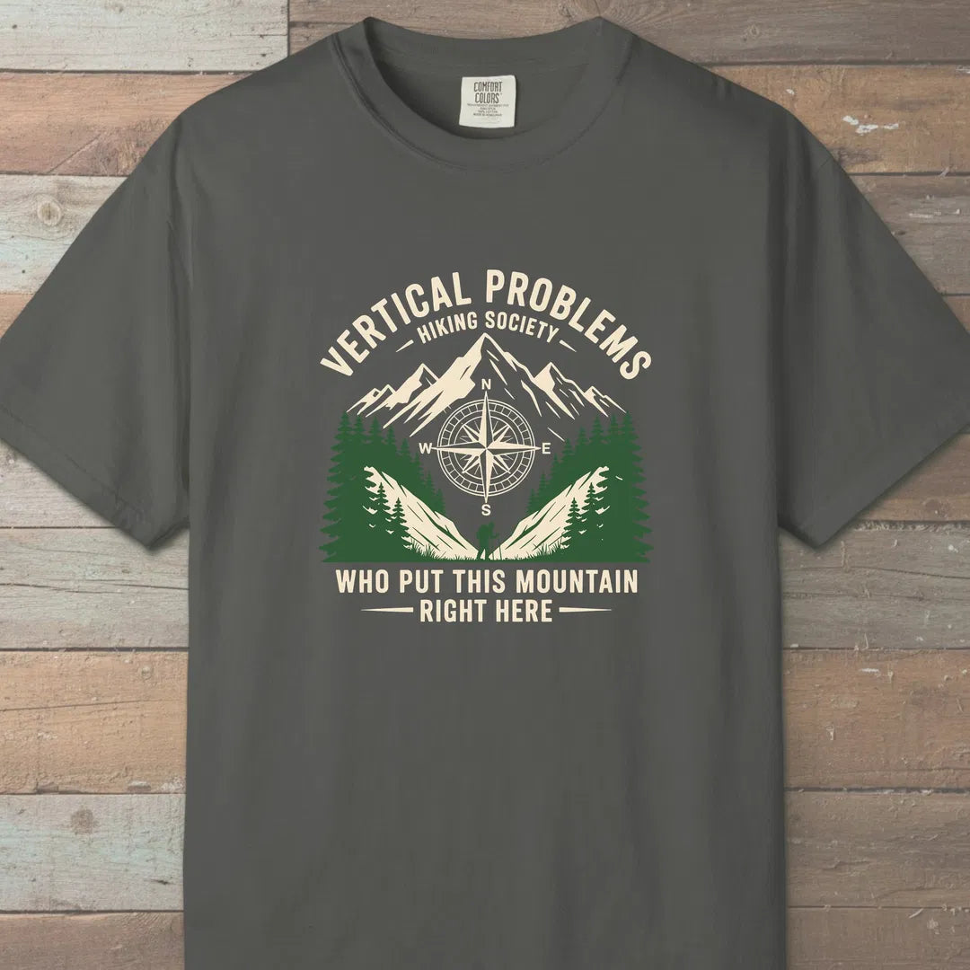 Vertical Problems Hiking Society T-Shirt Pepper Outdoor Nature Tee