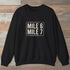 Mile 6 Mile 7 Trail Marker Sweatshirt Black Outdoor Nature Tee