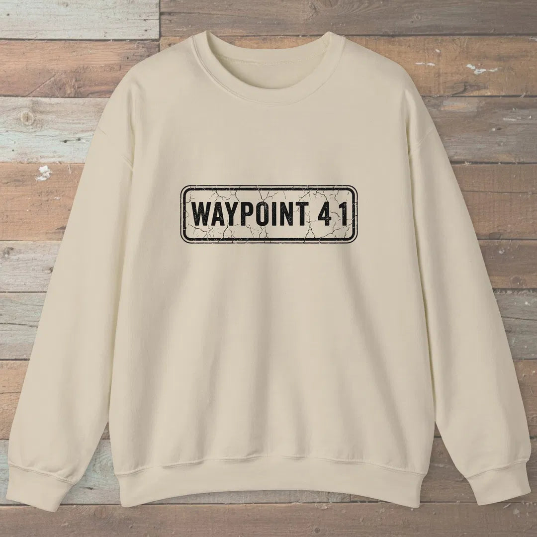Waypoint 41 Sweatshirt Sand Outdoor Nature Tee