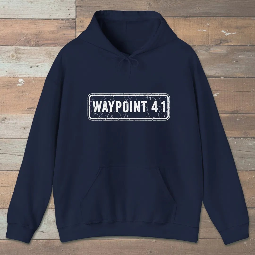 Waypoint 41 Hoodie Navy Outdoor Nature Tee