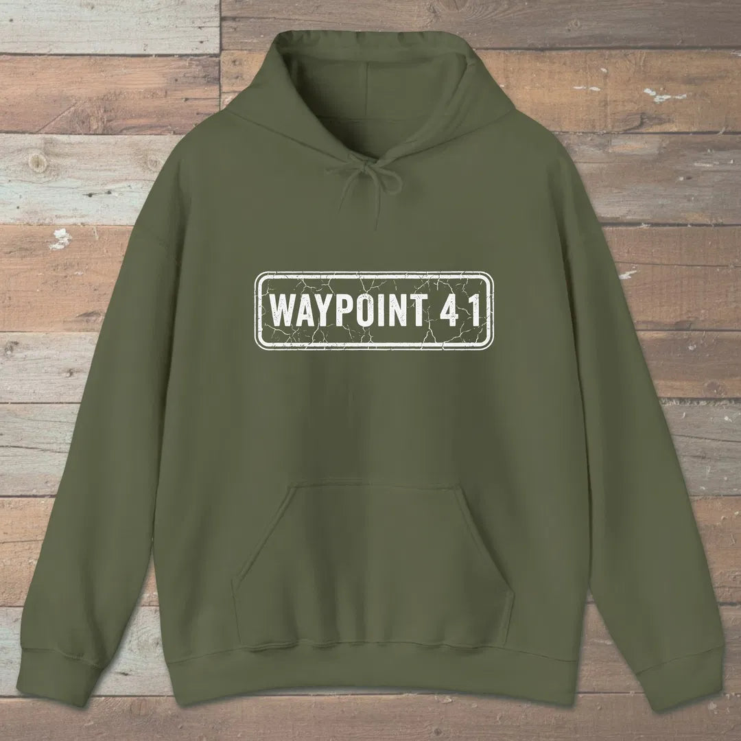 Waypoint 41 Hoodie Military Green Outdoor Nature Tee