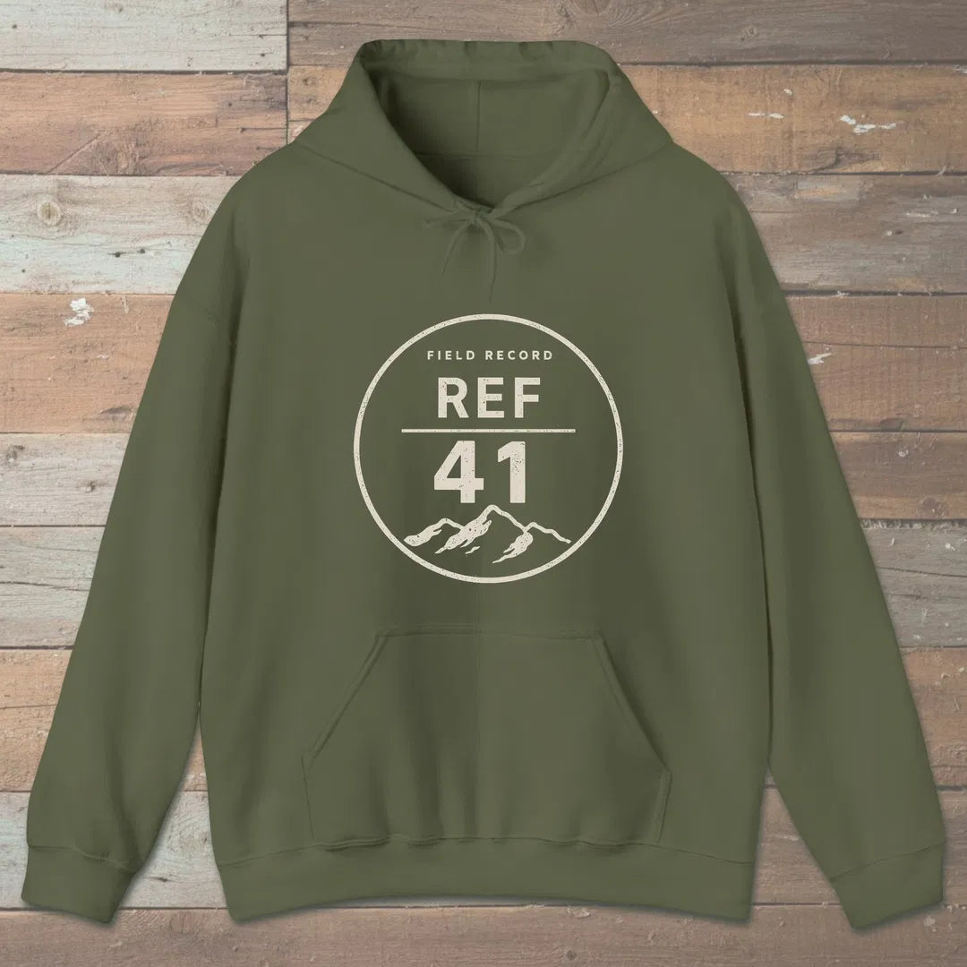 Ref 41 Hoodie Military Green Outdoor Nature Tee
