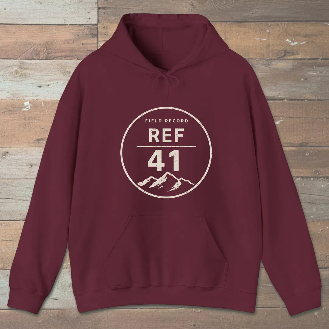 Ref 41 Hoodie Maroon Outdoor Nature Tee
