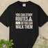 Walk Over Study T-Shirt Black Outdoor Nature Tee