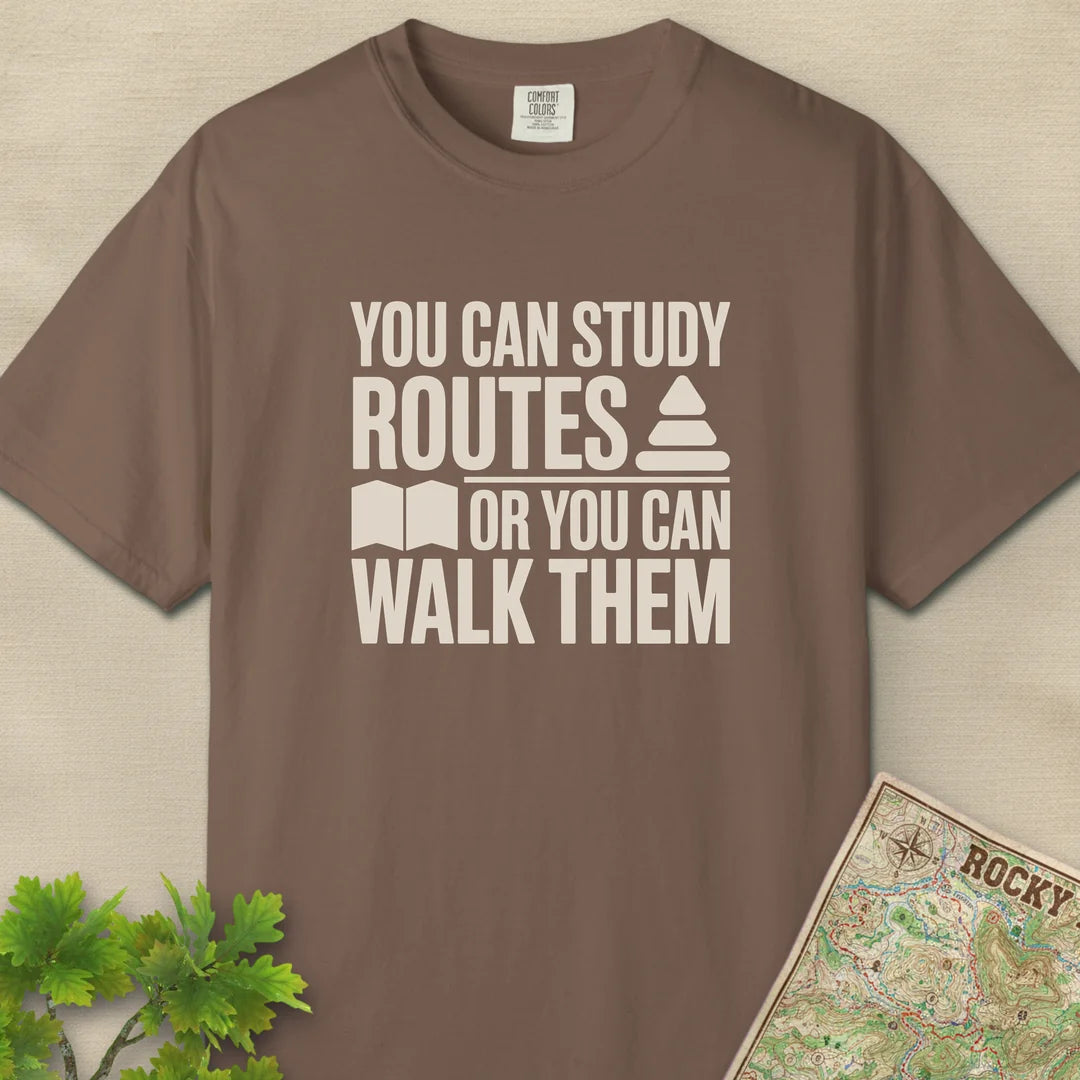 Walk Over Study T-Shirt Espresso Outdoor Nature Tee