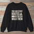 Walk Over Study Sweatshirt Black Outdoor Nature Tee