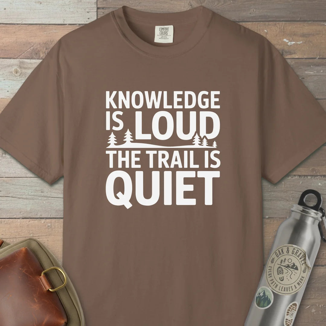 Trail Over Knowledge T-Shirt Espresso Outdoor Nature Tee
