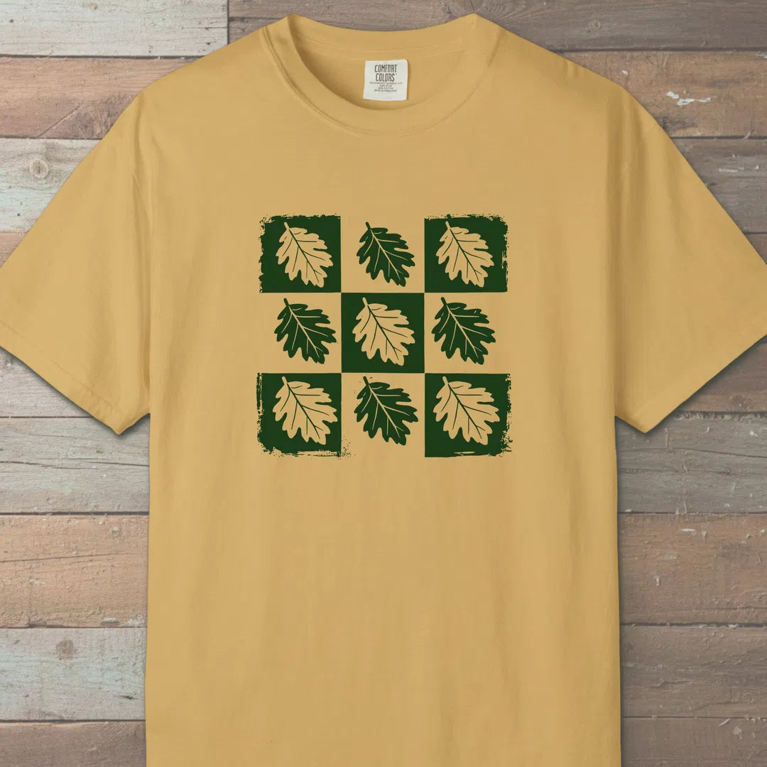 The Oak Remembers T-Shirt Mustard Outdoor Nature Tee