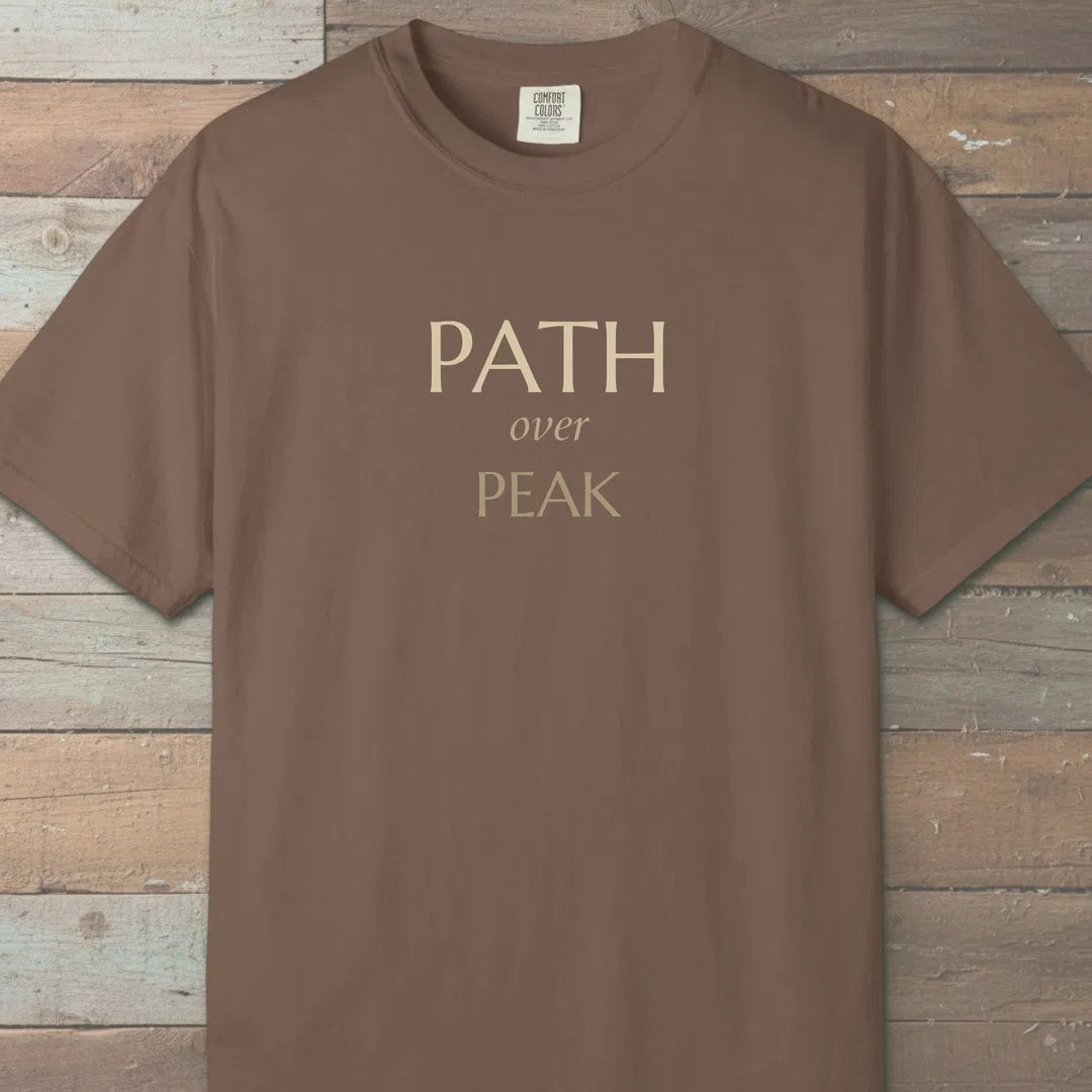 Path Over Peak T-Shirt Espresso Outdoor Nature Tee