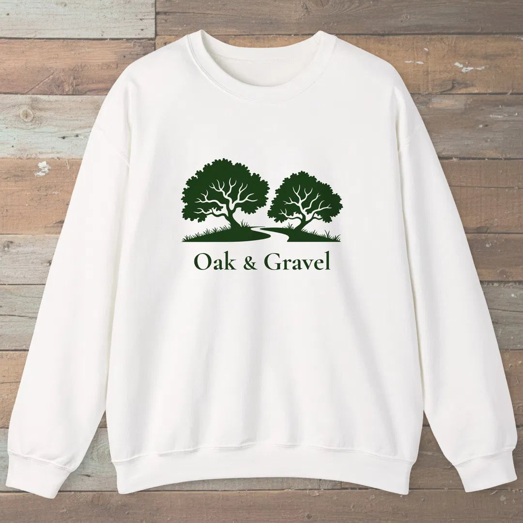 Oak Grove Path Sweatshirt White Outdoor Nature Tee