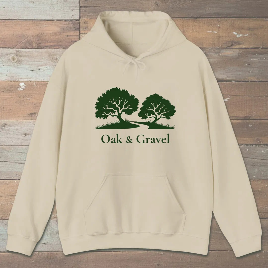 Oak Grove Path Hoodie Sand Outdoor Nature Tee