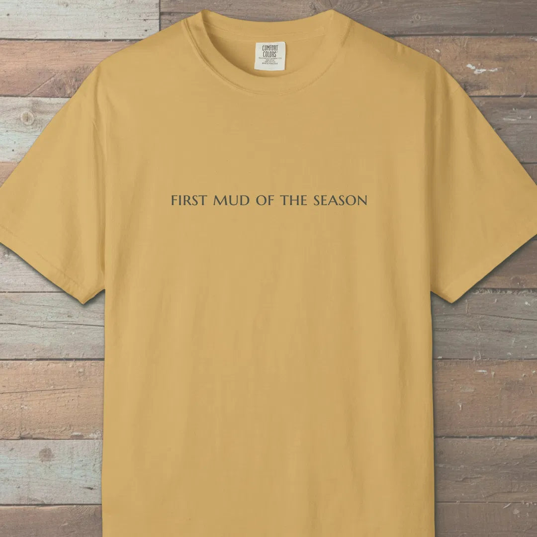 First Mud T-Shirt Mustard Outdoor Nature Tee