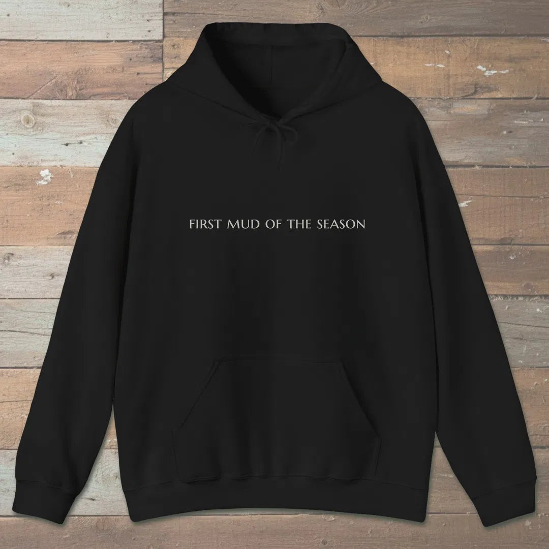 First Mud Hoodie Black Outdoor Nature Tee