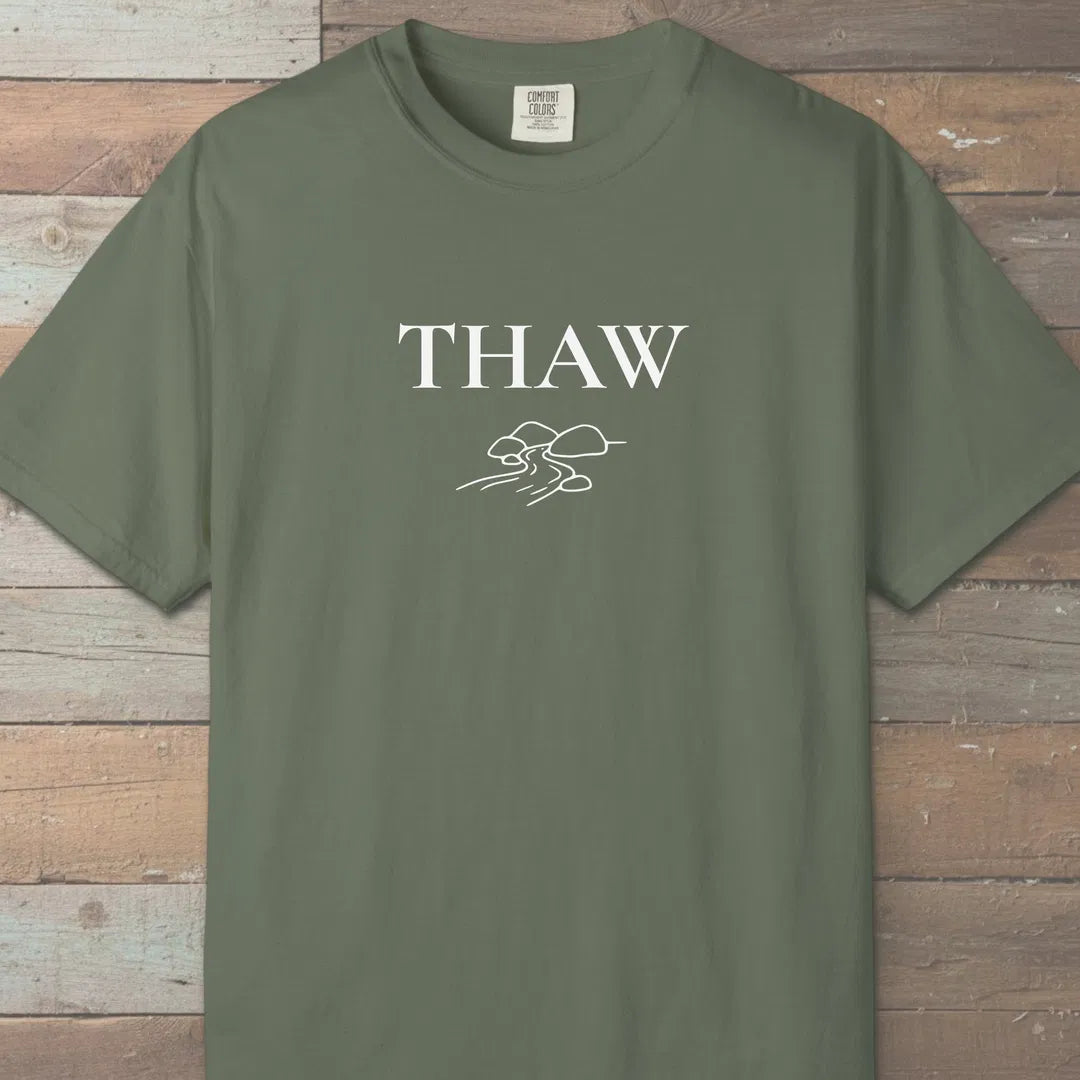 Thaw River Path T-Shirt Moss Outdoor Nature Tee