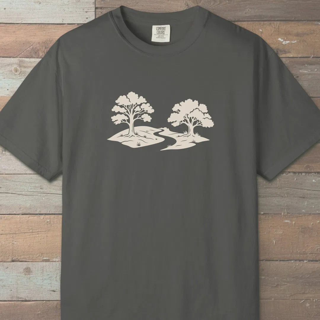 Still Grove Path T-Shirt Pepper Outdoor Nature Tee