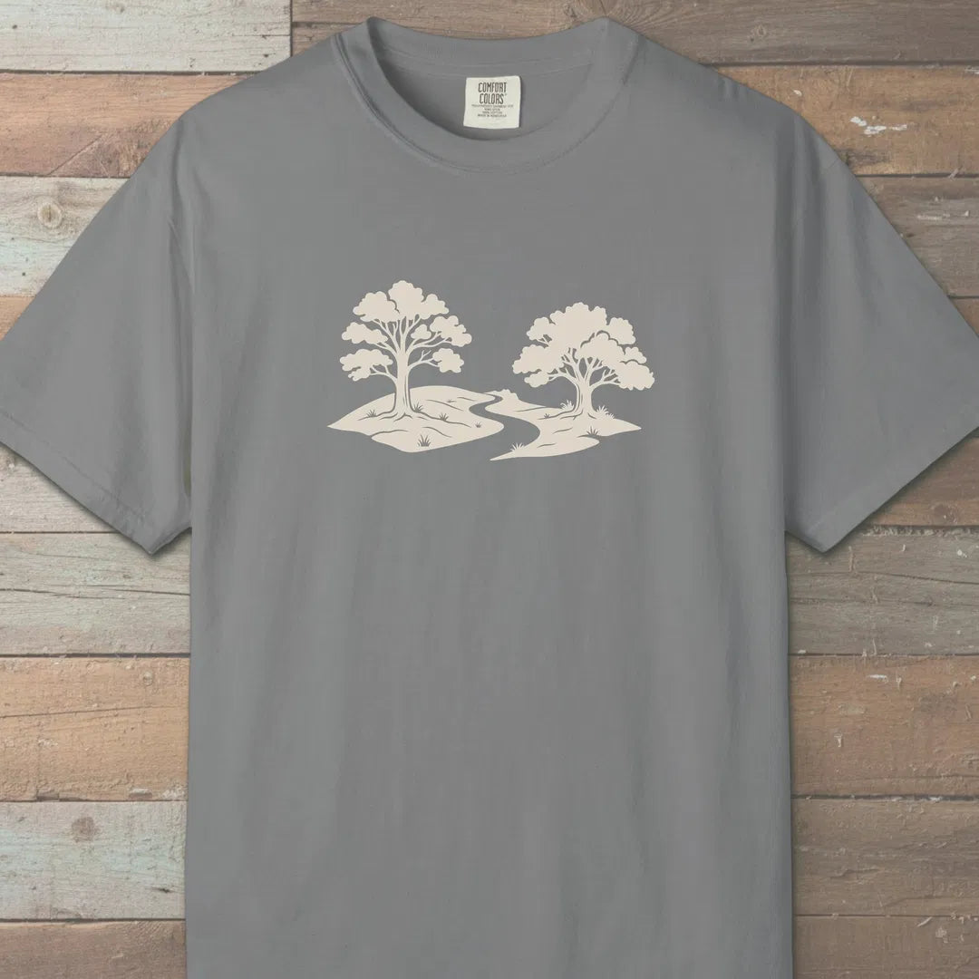 Still Grove Path T-Shirt Grey Outdoor Nature Tee