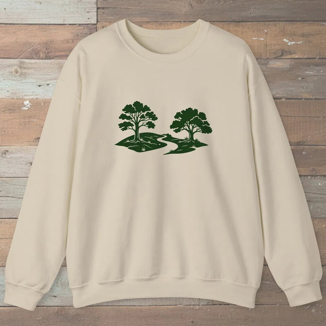 Still Grove Path Sweatshirt Sand Outdoor Nature Tee