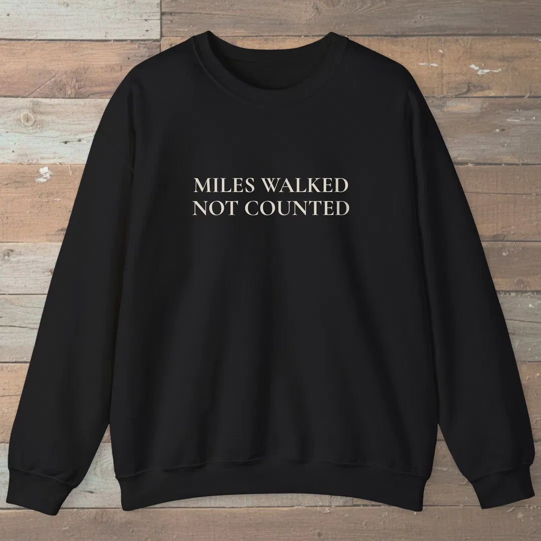 Miles Uncounted Sweatshirt Black Outdoor Nature Tee