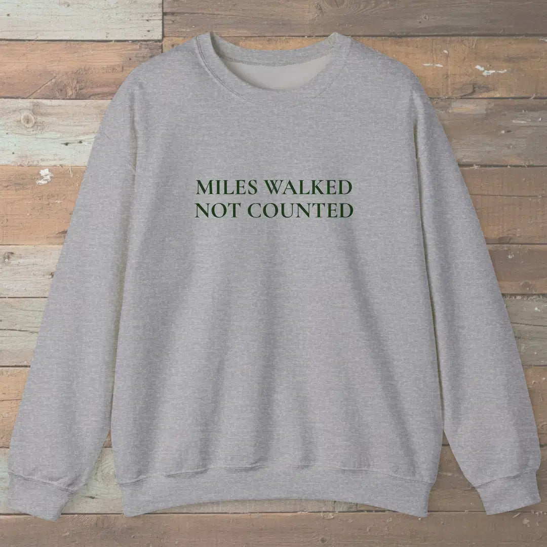 Miles Uncounted Sweatshirt Sport Grey Outdoor Nature Tee