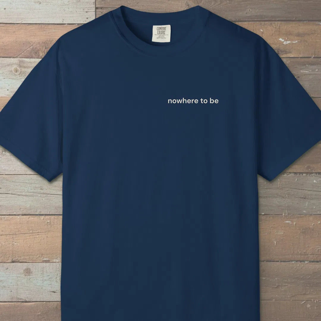 Nowhere To Be Trail T-Shirt Navy Outdoor Nature Tee