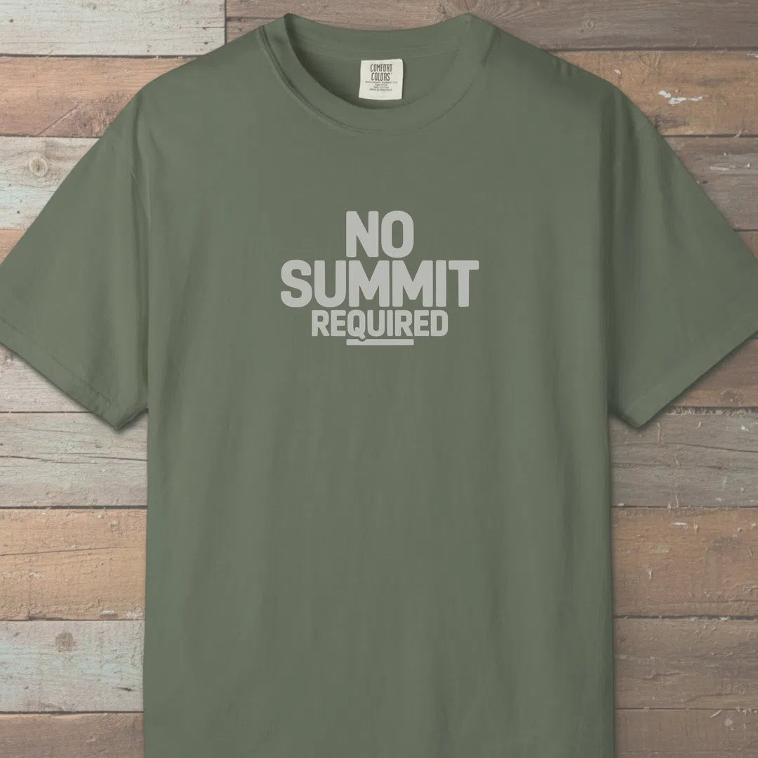 No Summit Path T-Shirt Moss Outdoor Nature Tee