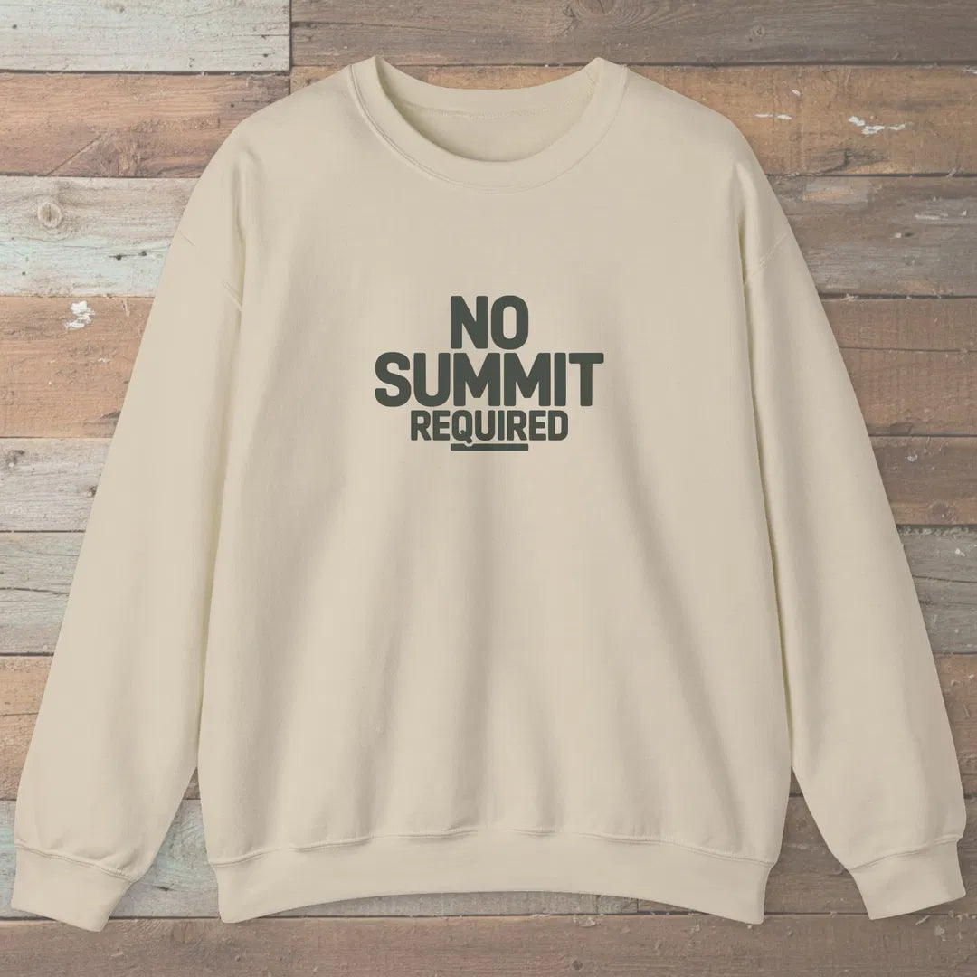 No Summit Path Sweatshirt Sand Outdoor Nature Tee