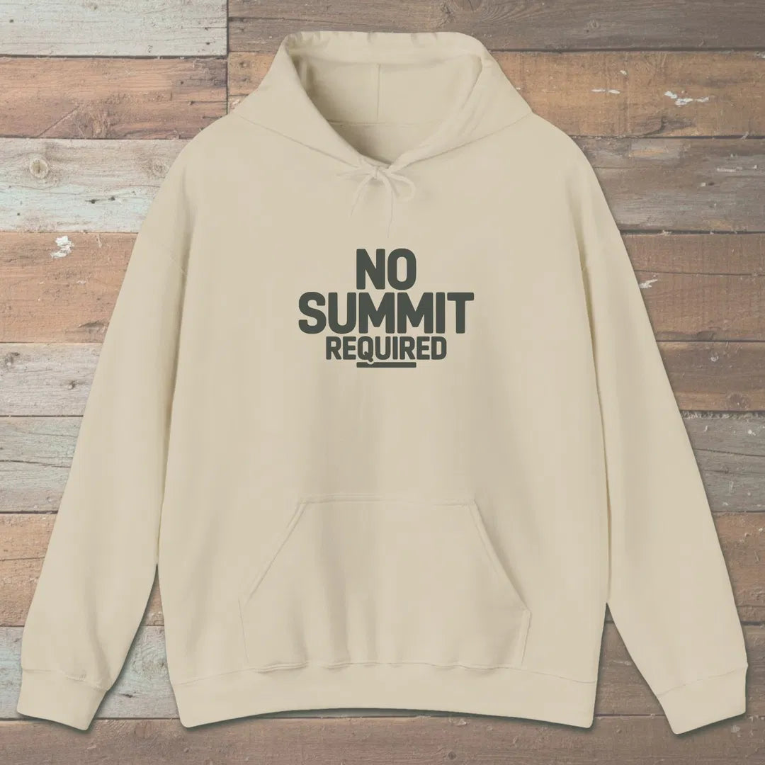 No Summit Path Hoodie Sand Outdoor Nature Tee