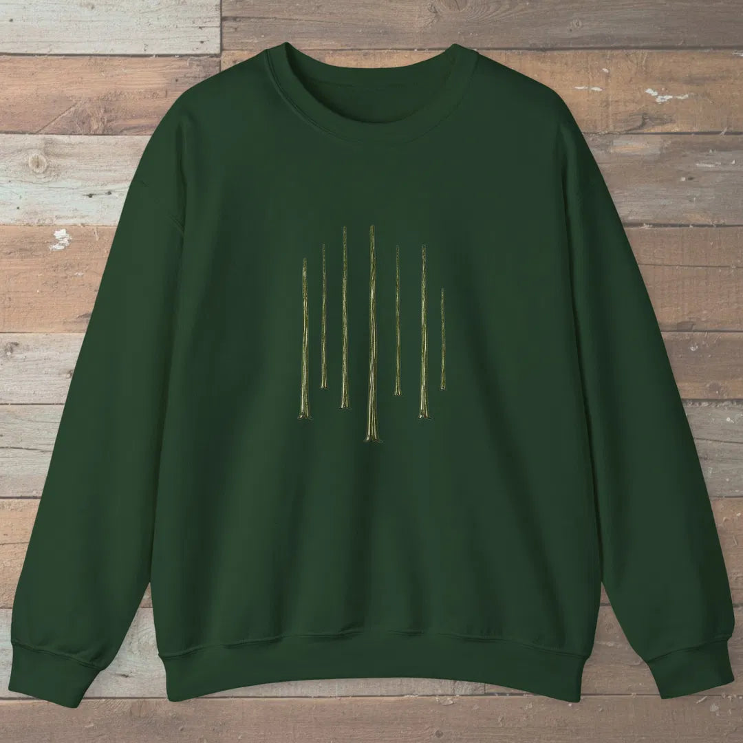 The Quiet Ones Sweatshirt Forest Green Outdoor Nature Tee