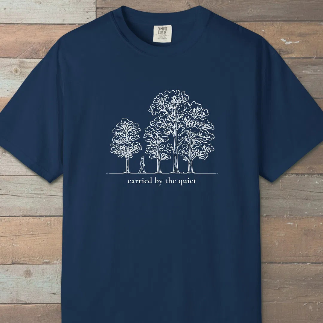 Carried Grove T-Shirt Navy Outdoor Nature Tee
