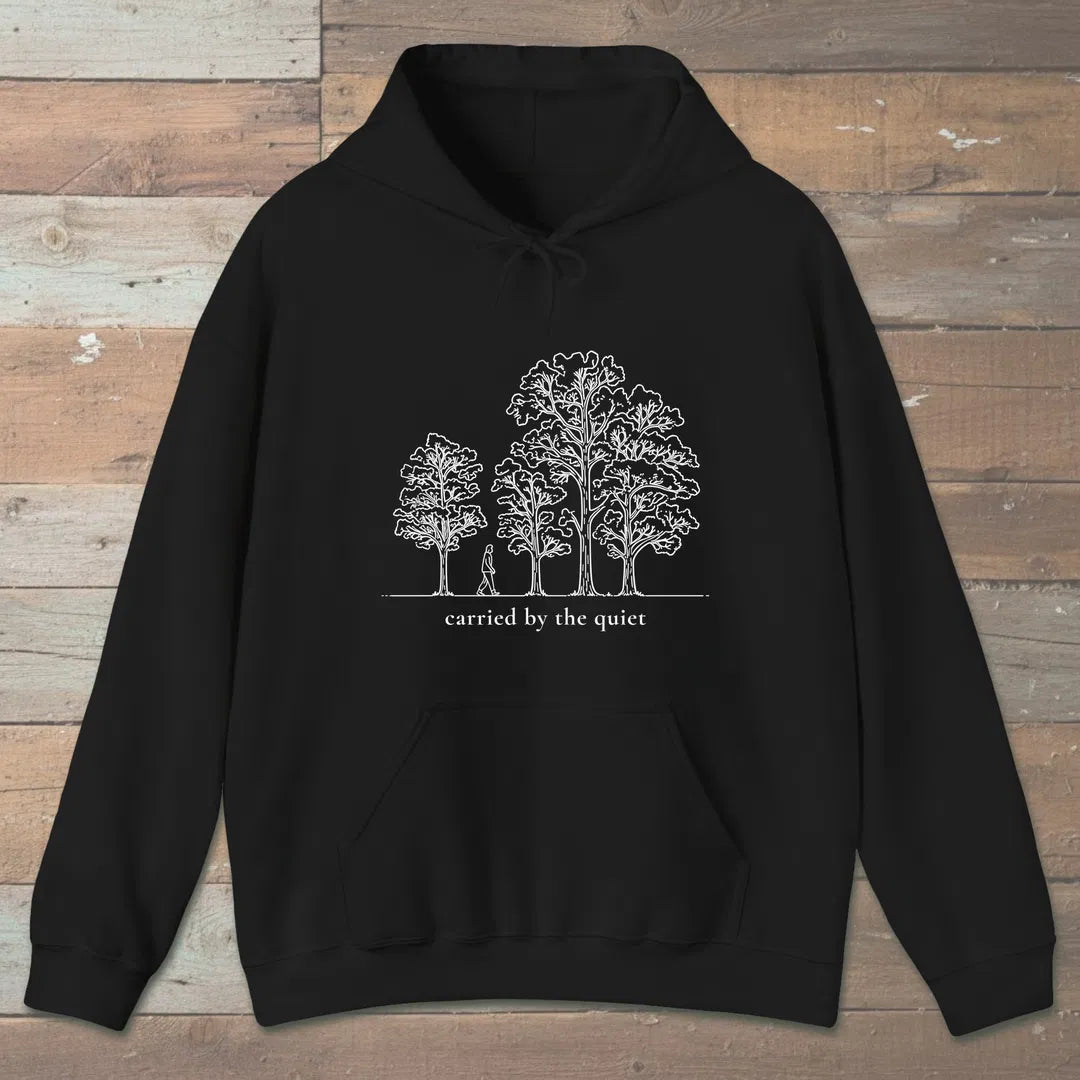 Carried Grove Hoodie Black Outdoor Nature Tee