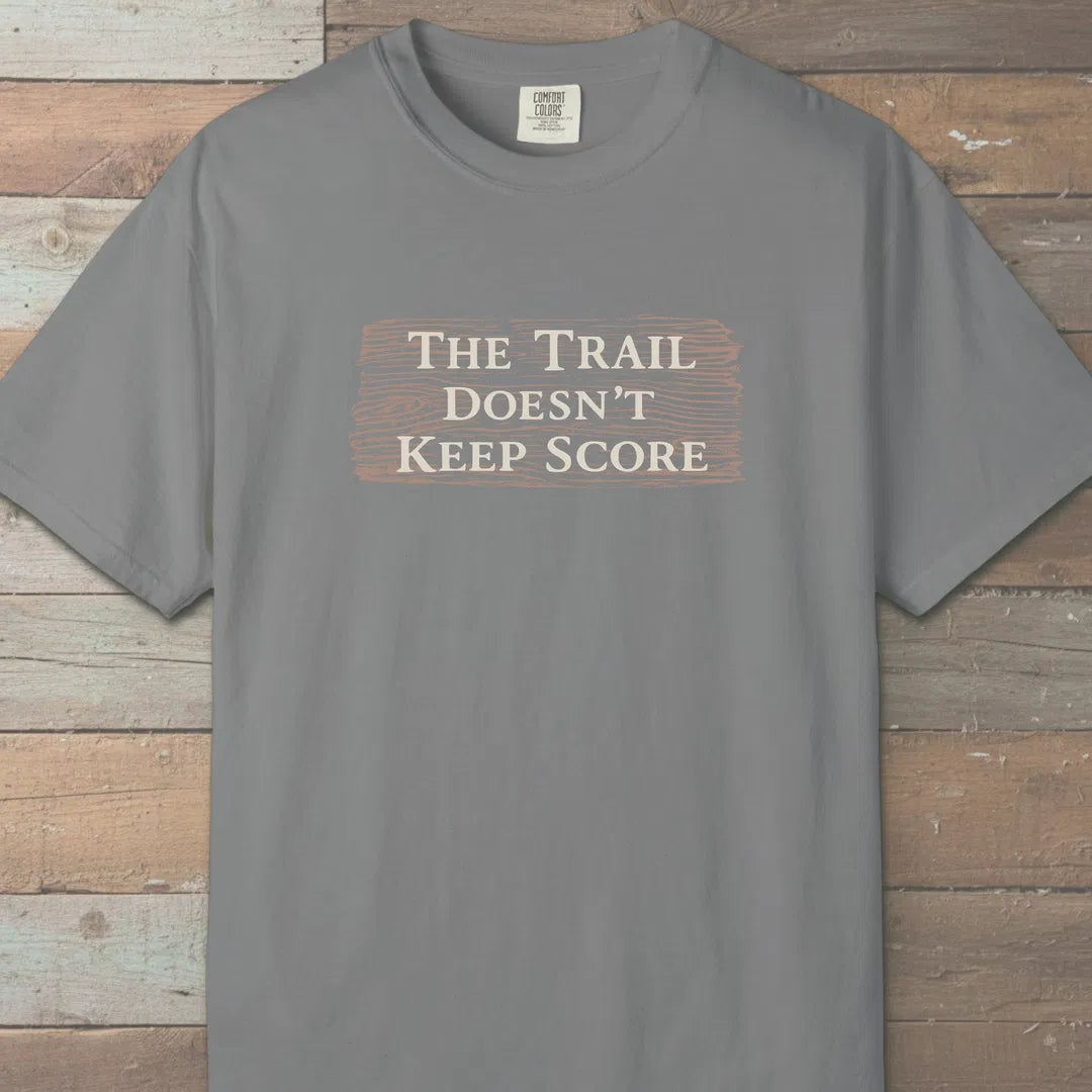 The Uncounted Trail T-Shirt Grey Outdoor Nature Tee