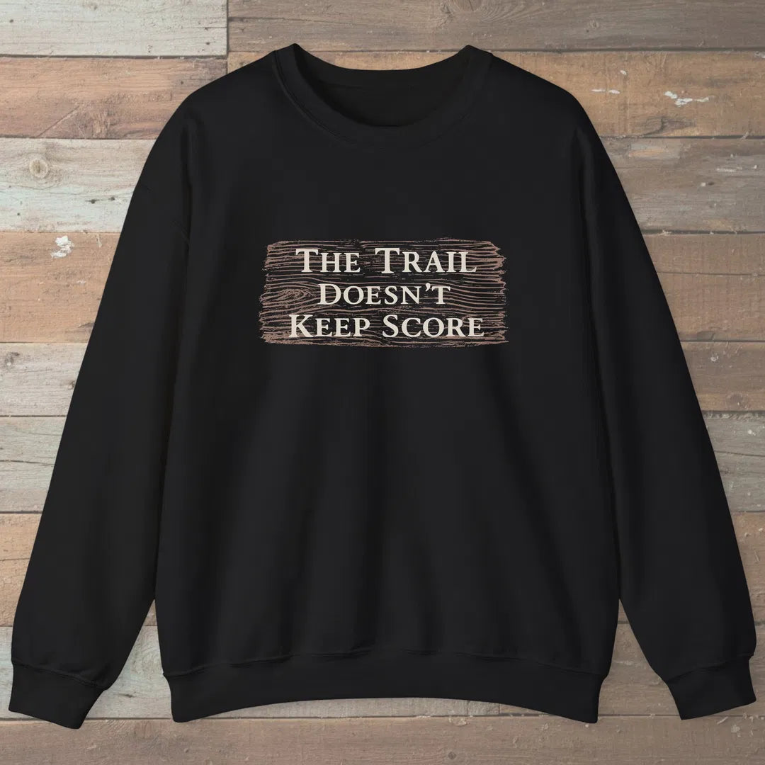 The Uncounted Trail Sweatshirt Black Outdoor Nature Tee