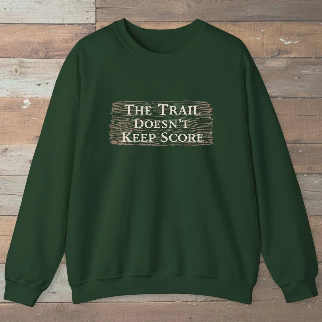 The Uncounted Trail Sweatshirt Forest Green Outdoor Nature Tee