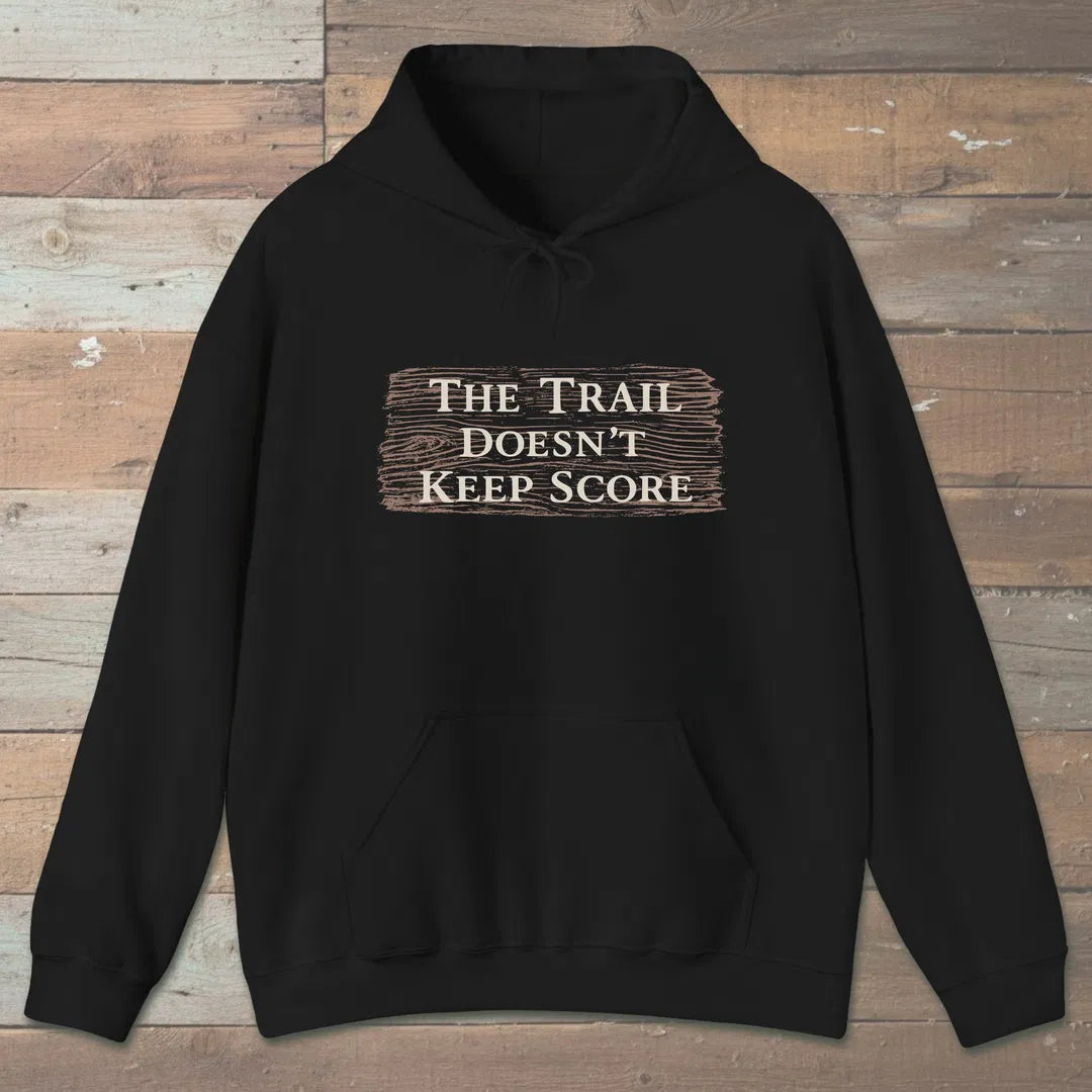 The Uncounted Trail Hoodie Black Outdoor Nature Tee