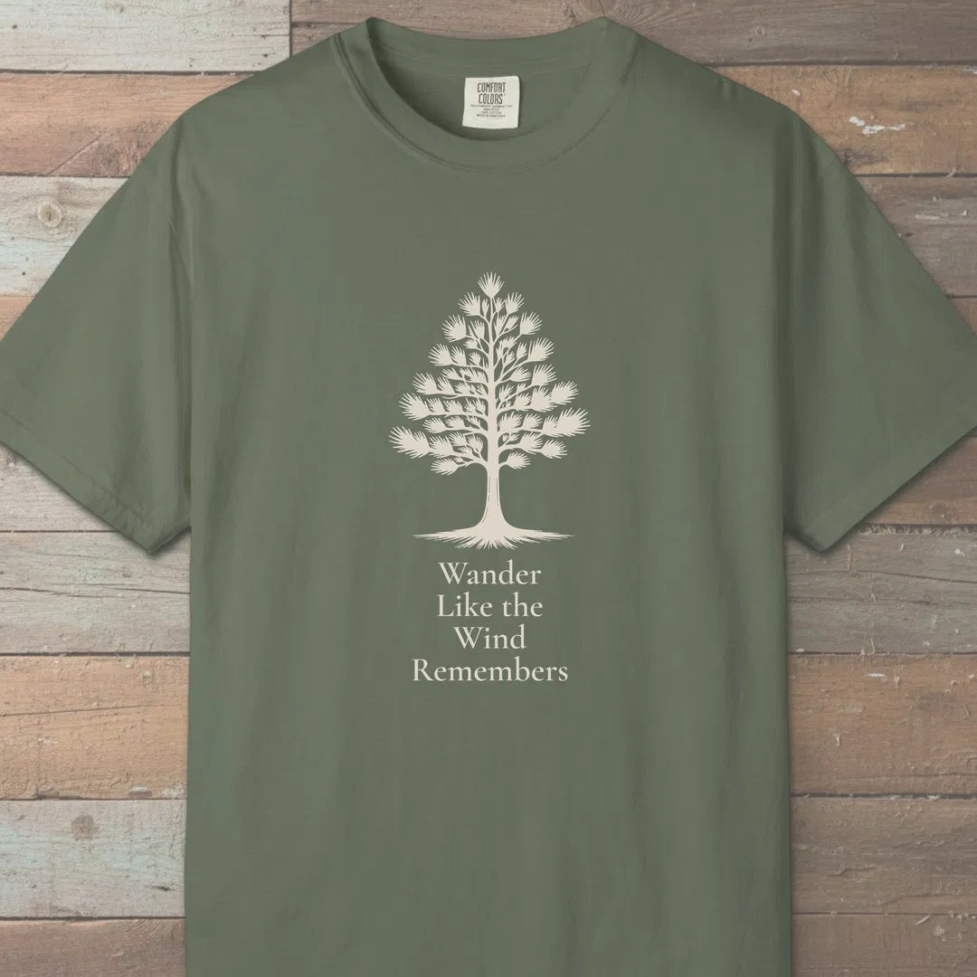Wind Remembers T-Shirt Moss Outdoor Nature Tee