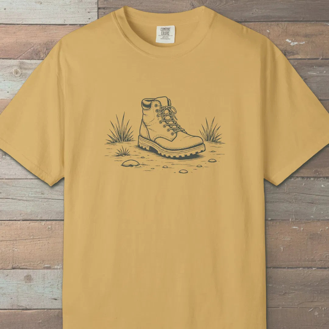 Steady Ground T-Shirt Mustard Outdoor Nature Tee