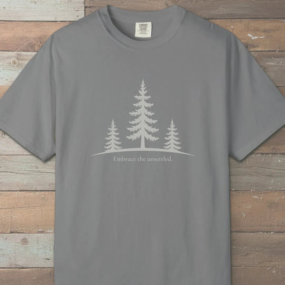 Embrace The Unsettled T-Shirt Grey Outdoor Nature Tee