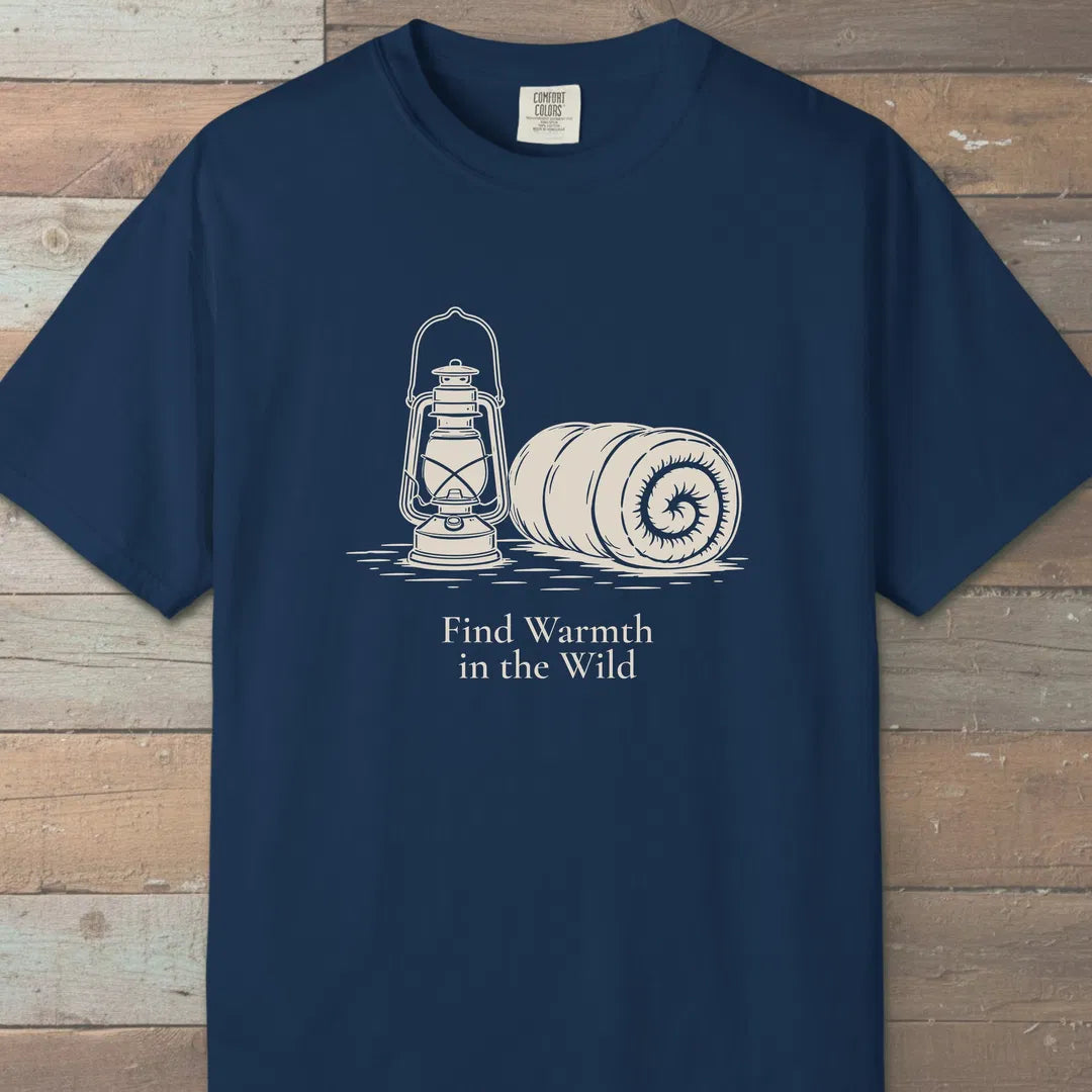 Wild Warmth T-Shirt Navy Outdoor Nature Tee