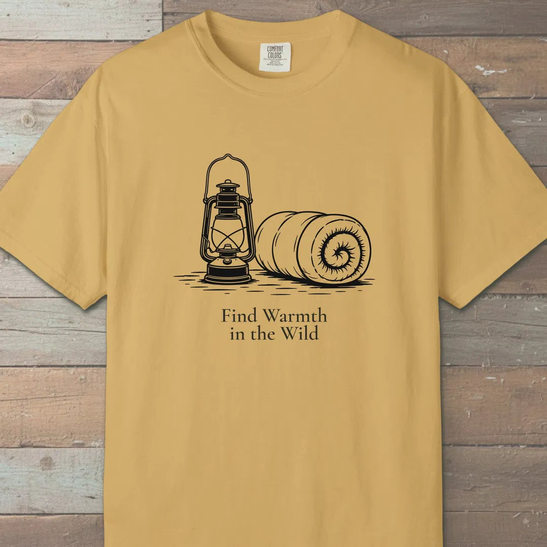 Wild Warmth T-Shirt Mustard Outdoor Nature Tee