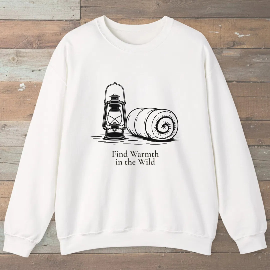 Wild Warmth Sweatshirt White Outdoor Nature Tee