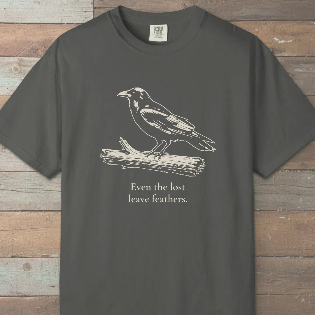 Lost Feathers T-Shirt Pepper Outdoor Nature Tee