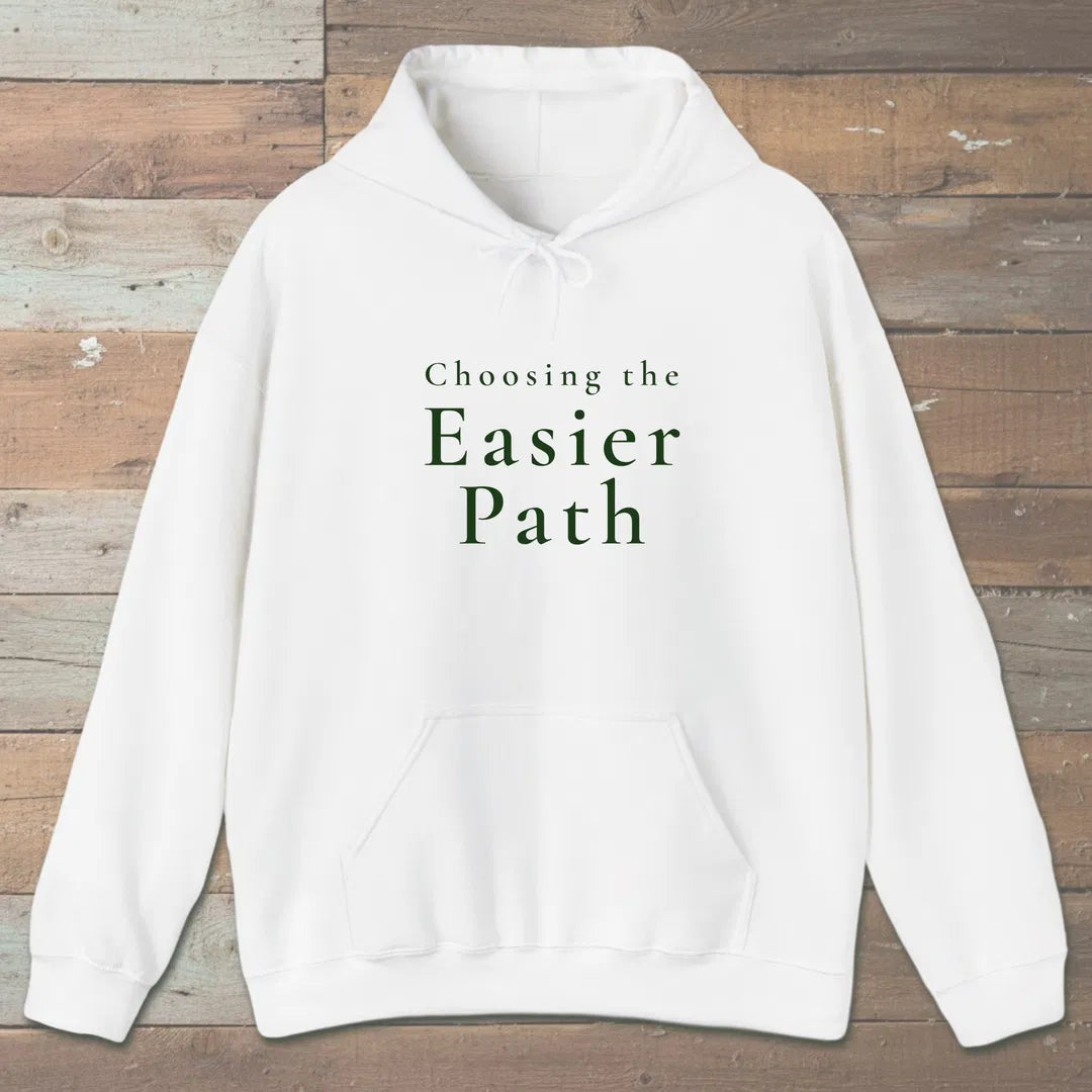 Easier Path Hoodie White Outdoor Nature Tee