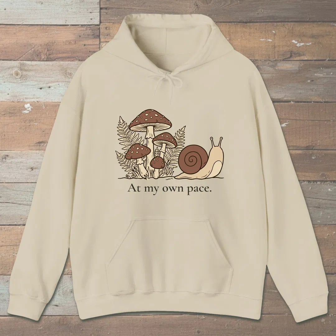 Own Pace Hoodie Sand Outdoor Nature Tee